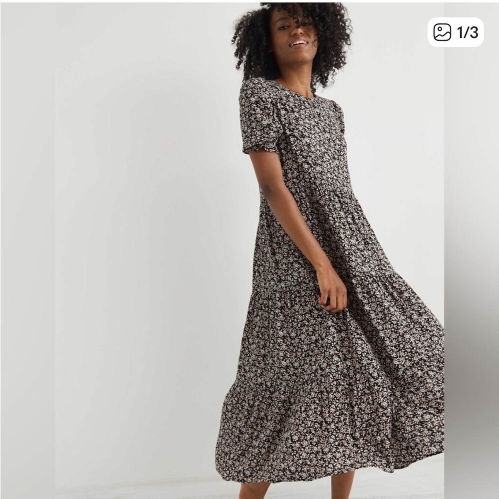 Aerie Garden Party Floral Midi Dress